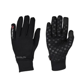 Dublin Polartec Fleece Riding Gloves, Black, Medium/7