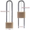 Fu Volante Solid Brass Outdoor Padlocks, 2 inch Wide Body,