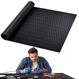 Extra-Long Workbench Mat 24" x 70.5", Scratch-Resistant PVC Work Bench Pad, 1.2 mm Thick Non-Slip Textured Surface for Woodworking, Painting, Crafting, DIY Table Protection