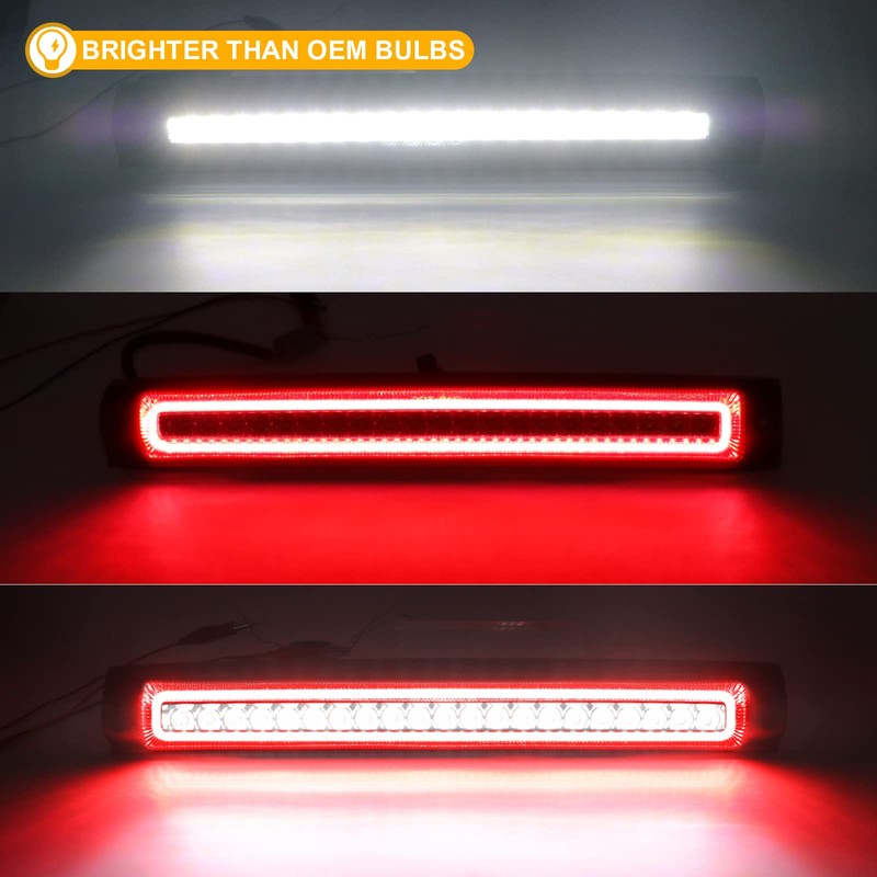 R&F Auto F1 Style Strobe LED Third Brake Light Replacement