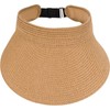 styleBREAKER Paper Straw Visor Cap Plain Sun Visor with Elastic