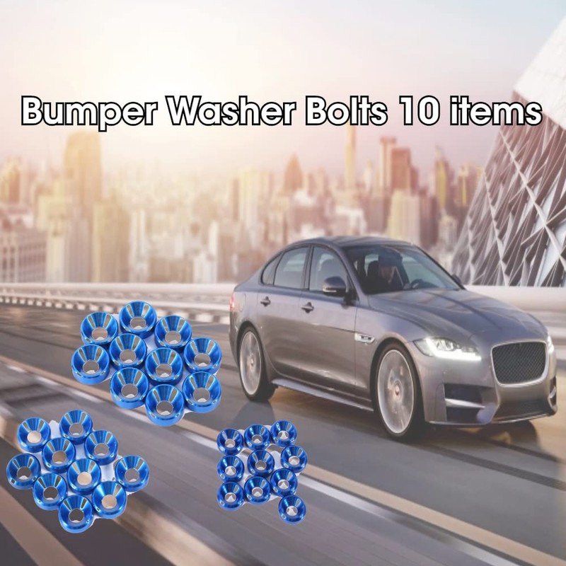 Washers M5 Blue Countersunk Washers 10pcs M3 M4 M5 Anodized