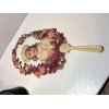 Victorian Die Cut Hand Fan 10 1/2" Tall with Envelope