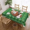 LORCARVIS Football Tablecloth Football Field Polyester Rectangle Table Cloth Washable
