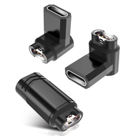 Winkel USB C auf Garmin Adapter 3Pack,90 Grad Typ C Buchse Garmin Ladeadapter Datentransfer für Garmin Watch Fenix 5 6 6S 7 7S Pro Plus,Venu 3,Epix 2,Forerunner 45 245 745 735 955,Instinct 2x,Active 5