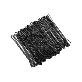 Hairpins, Wavy Hair Clips, Girls, Fashion, Cute Hairpins, Chignon, Bangs, Hair Design, Weddings, Parties, Coming-of-Age Ceremonies, Birthday Gifts (Black, Set of 50)