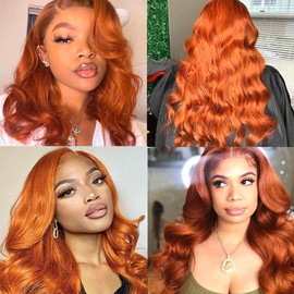 Ginger Bundles Human Hair 350 Body Wave Bundle Ginger Orange Human Hair 3 Bundles 12 12 12 inch Ginger Body Wave Bundle