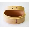 Ichihara Woodworking 4971421120324 Magewappa Lunch Box, Oval Shaped, 6.5 x
