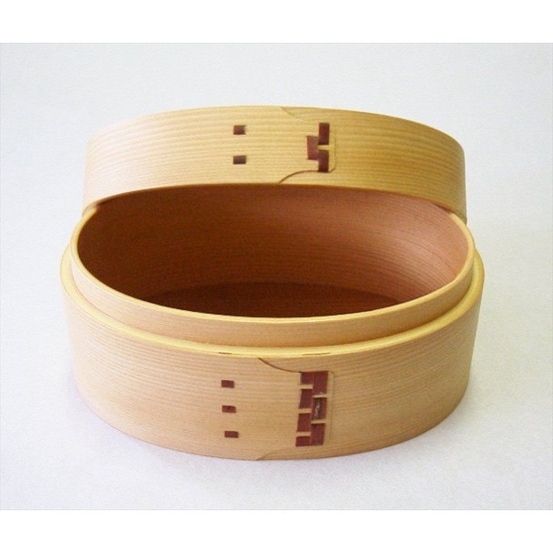 Ichihara Woodworking 4971421120324 Magewappa Lunch Box, Oval Shaped, 6.5 x
