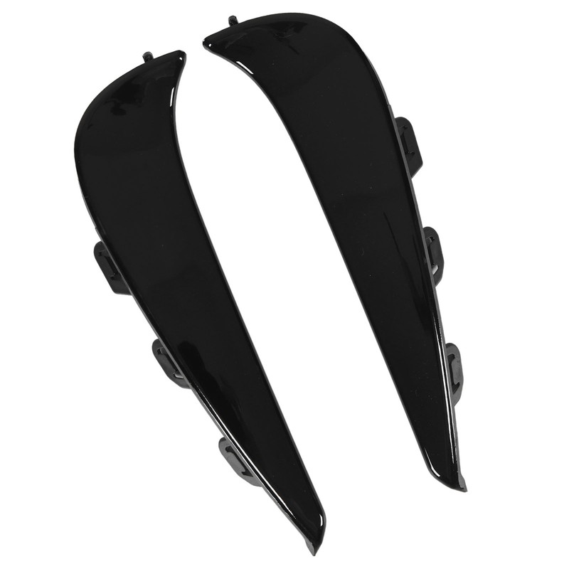 Gloss Black Front Bumper Fog Grille Ari Vent Cover Trims