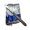 ABMRO Sterile Disposable Scalpel Blades No.10 with Scalpel Handle Suitable
