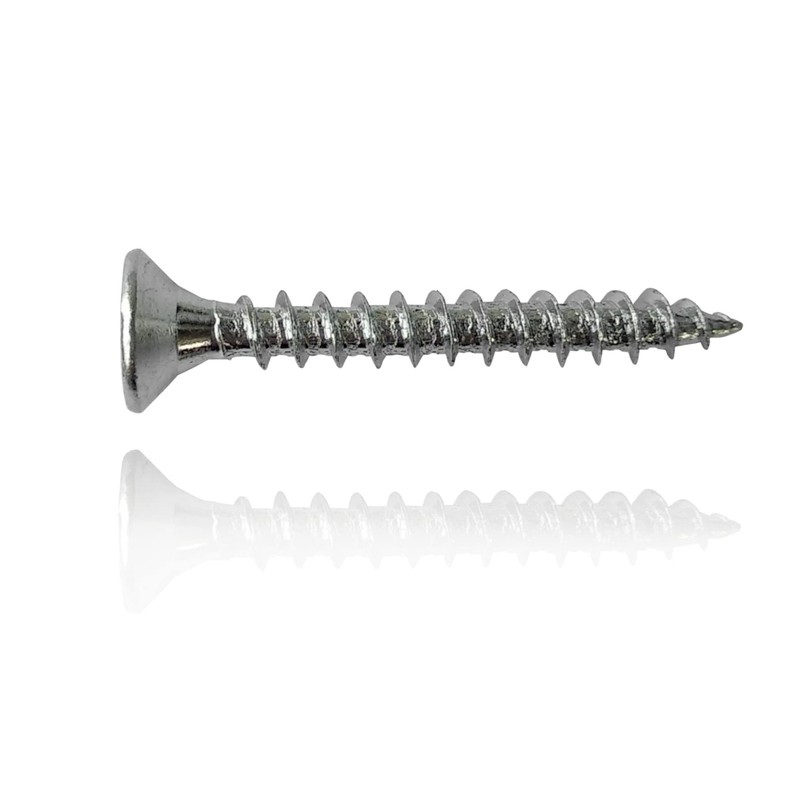 M4 Wood Screws Zinc Plated Silver Long 1 inch (0.16"