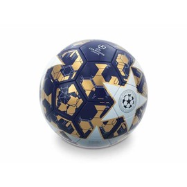 Mondo Toys - Pallone da Calcio Cucito CHAMPIONS LEAGUE - Prodotto Ufficiale - misura 5 - 400 g - colore Oro Blu 23001