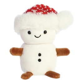 Aurora® Festive Holiday Lil Puff™ Stuffed Animal - Seasonal Cheer - Heartwarming Gifts - White 5 Inches, Small, 99387