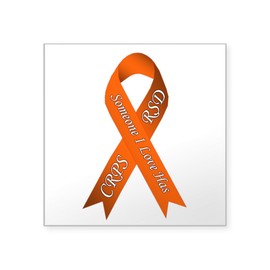 CafePress Someone I Love Has CRPS RSD Orange Awarene Sticker Square Bumper Sticker Car Decal
