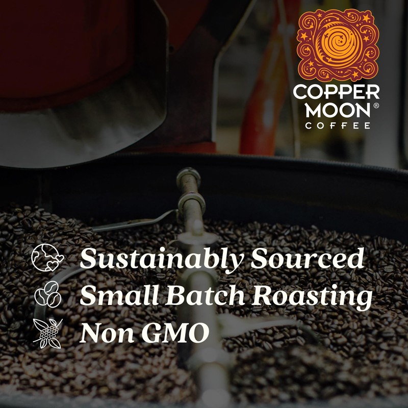 Copper Moon Light Roast Whole Bean Coffee, Guatemalan Blend, 5