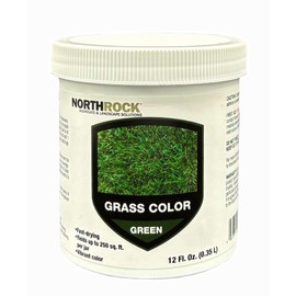 NorthRock Grass Color - Green Grass Spray, Paint Lawns, Ideal for Dormant, Patchy or Faded Grass, Cover Imperfections, Up to 1,000 sq. ft. (12 fl. oz.)