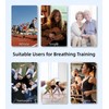 LVNEHAL Breathing Trainer, Portable Lung Breathing Exerciser, Adjustable Resistance Handheld