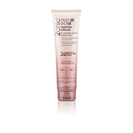 Giovanni 2chic Frizz Be Gone Crema domesticante – Fórmula natural suavizante para el cabello con manteca de karité y aceite de almendras dulces, macad