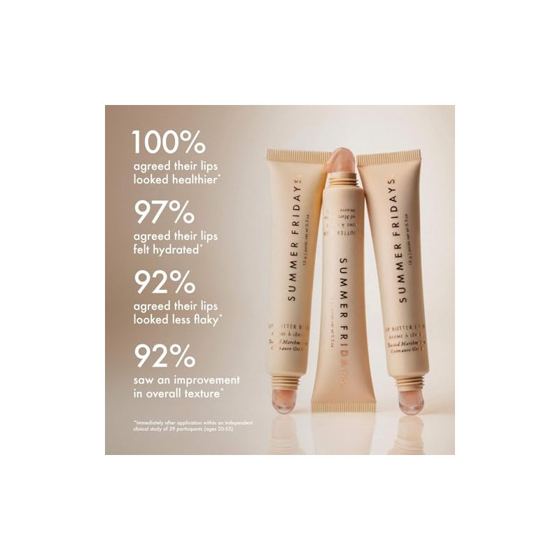 Summer Fridays Lip Butter Balm Edición Limitada, Tono Toasted Marshmallow,