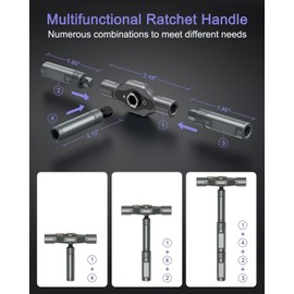 Luylmo 24-in-1 Ratchet Screwdriver Set, Mgnet Screwdriver Set, with Magnetic Screwdriver Bits, Removable T-Ratchet Handle for DIY, Electronics, Clock & Home Repair