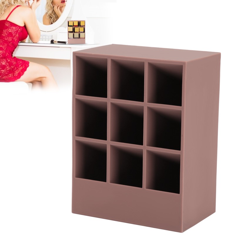 Lipstick Holder Cosmetic Makeup Desk Lipstick Display Stand Organizer Storage