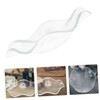 iplusmile Replacement Transparent Wavy Glass Dish for Essential Burner Aromatherapy