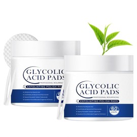Generic Glycolic Acid Pads,Glycolic Acids Peel Pad,Glycoli c Exfoliating Pad,Exfoliating Peel for Face & Body Exfoliat ing Skin, Reduce Fine Lines Wrinkles - 60 Pads (2PCS)