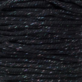 Super Soft 3 Strand Twisted Cotton Rope (50 Feet, 1/4 Inch, Midnight Blue)