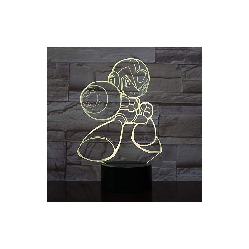 LED Video Lamp Megaman X Color Changing USB Night Light