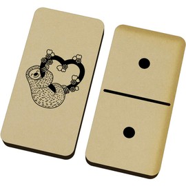 Azeeda 'Sloth Love' Domino Set & Box (DM00020256)