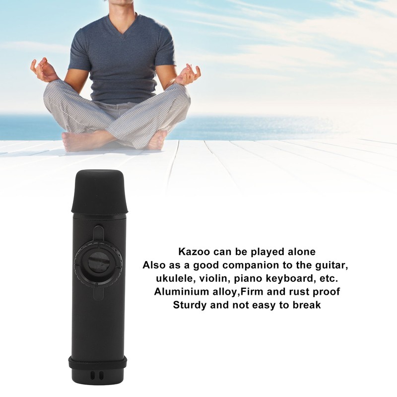 Electric Kazoo 5 Flute Diaphragms Aluminum Alloy Portable Kazoo for