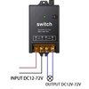 Meskliu 12v Wireless Remote Switch,DC12V/24V/48V/72V/40A Relay with 4900FT Long Range,Wireless