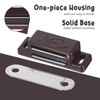5 Pack Brown Magnetic Door Catch, Cabinet Magnets Latch, Strong