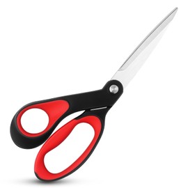 Asdirne Tijeras de costura verdaderas para zurdos, tijeras de sastre multiusos resistentes, hojas de acero inoxidable y mango cómodo, adecuadas para tela, 23 cm