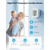 GoveeLife WiFi Thermometer Hygrometer for Bedroom, Indoor Bluetooth Temperature Humidity