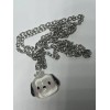 Sanrio Pochacco Figure Resin Pendant Necklace w/ Tin Chain 11.5"