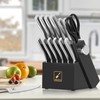 imarku Knife Block Set, Black Knife Set with Block, 14Pcs