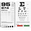 Snellen Rosenbaum 포켓 차트 - 시력 검사용 스넬렌 로젠바움 6.5x3.5인치