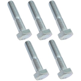 AERZETIX - C47524 - Set of 5 - Bolt Hexagon Screws M10 x 50 with Partial Thread - with Hexagonal Head - Diameter 10 x 50 mm - DIN 931 - Class 8.8 - Made of Galvanised Steel - DIY - Assembly Tool