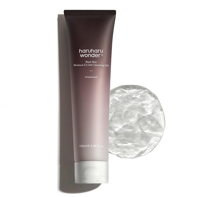 HARUHARU wonder Black Rice Moisture 5.5 Soft Cleansing Gel, Gentle
