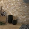 SUNWINGS Peel and Stick Mosaic Natural 3D Stone Self Adhesive