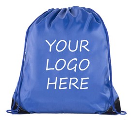 Mato & Hash Custom Bags With Your Logo | 50PK Promotional Drawstring Backpack - 50PK Royal CE2500