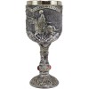 Medieval Castle Jostling Knights On Horse King's Tournament Wine Goblet