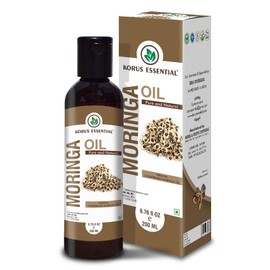 Korus Essential 100% Pure and Natural Moringa Oil 200ml | For Hair, Skin and Anti-Ageing Face Care