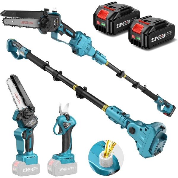 ‎Seesii Seesii Cordless Pole Saw & Pruning Shears Combo Kit