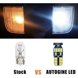 AUTOGINE 8 Piece White LED Interior Light Kit for Toyota RAV4 2006 2007 2008 2009 2010 2011 2012 Super Bright 6000K Interior LED Lights Bulb Package + Install Tool