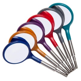 Zirc Dental 50Z372S Crystal Mirrors Cone Socket #5 Neon Pink Plastic 12/Pk