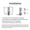 25cm Toilet Flush Valves Replacement Valve Kit Assembly for One
