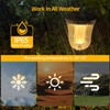 SAMTANGFAI Bright Solar Pathway Light 4 Pack,High Lumen 2-in-1 Cool